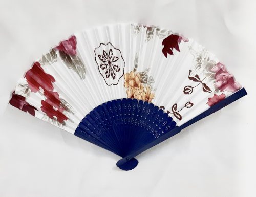 safimex handicraft Silk Fan design 03