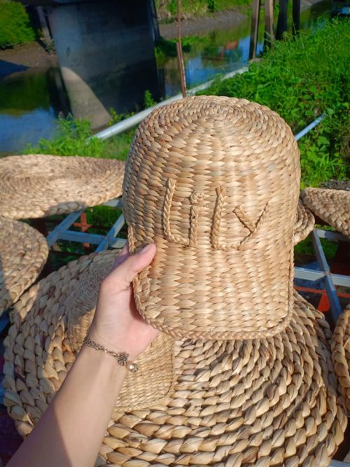 Water Hyacinth hat